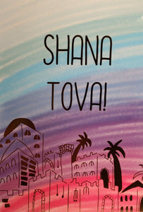 Shana Tov Card Pack Jerusalem