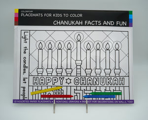 Chanukah Facts And Fun Placemat
