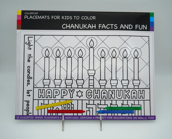 Chanukah Facts And Fun Placemat
