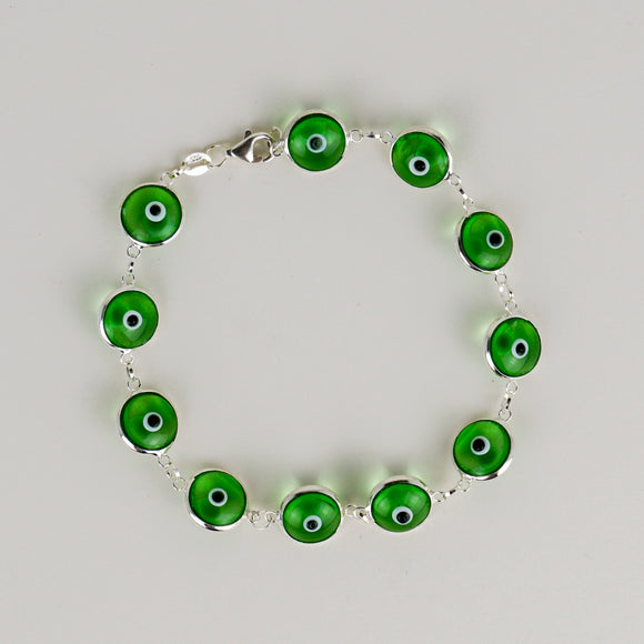 Evil Eye Bracelet (Green)