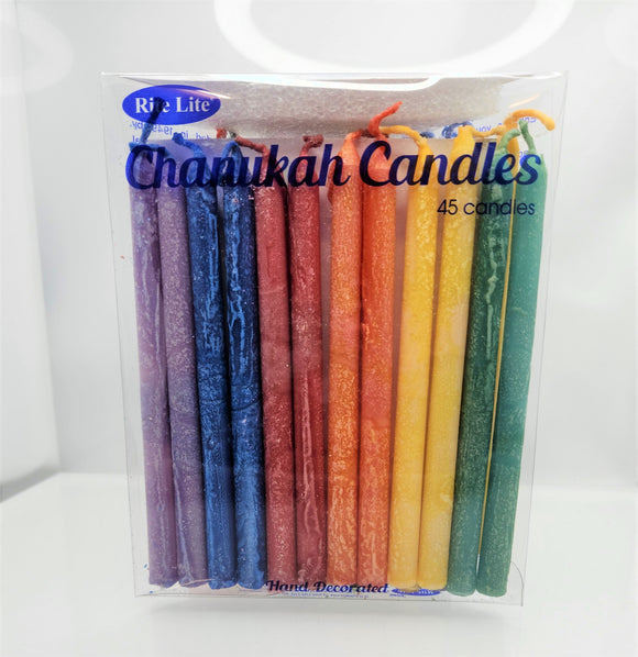 Chanukah Candles Frosted Multi