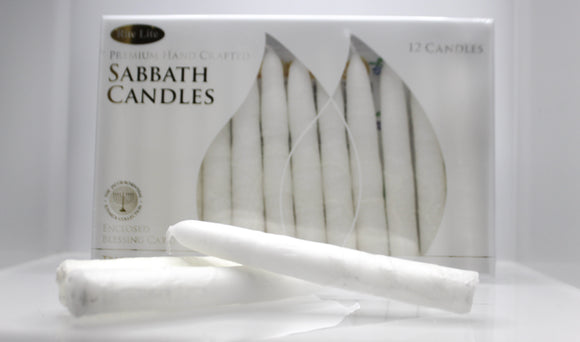 Premium Shabbat Candles/White