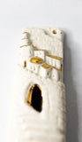 Ceramic White with Gold Trimmed Jerusalem
